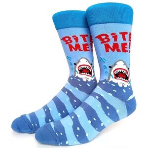 Men’s socks - Premium Fun, Classy and Comfy socks "Bite Me". Autumn and Winter
